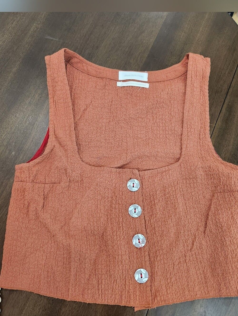 Urban Outfitters Button Down Crop Top